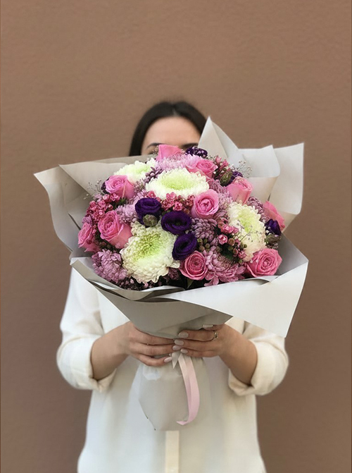 Nerma Pink Çiçek Buketi