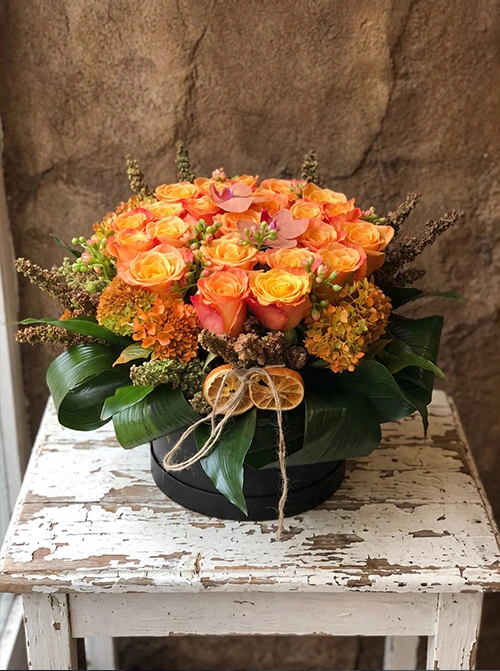 Ms Orange Rose Box